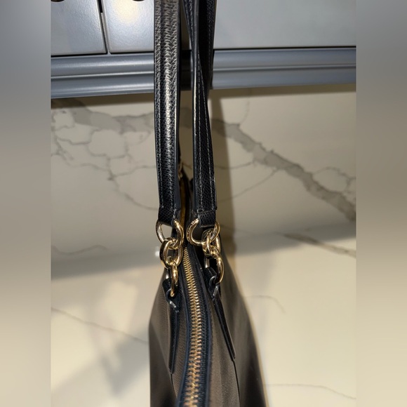 Coach Black Leather Tote Bag - Picture 10 of 16